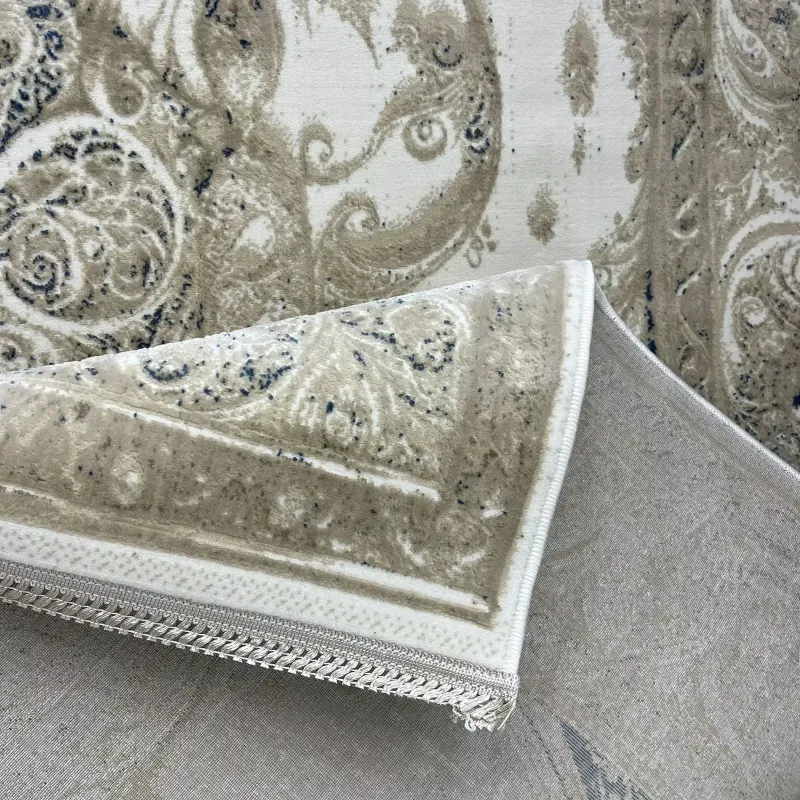 New Bohemian Turkish Kashan 3D Carpet 8339B blue Size 80*150