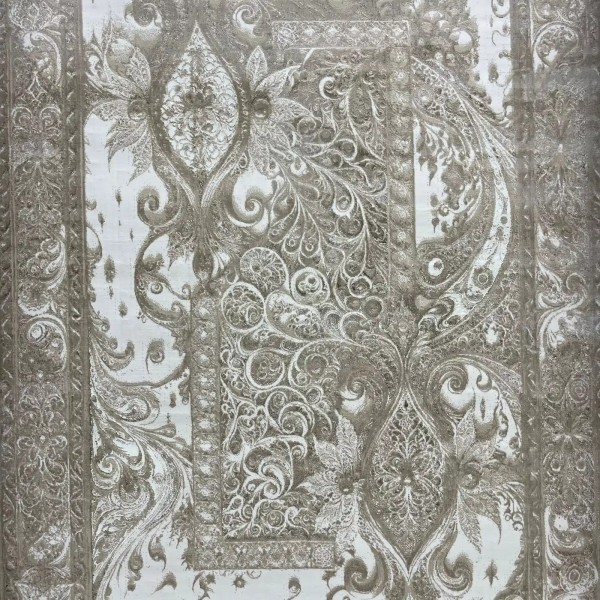 New Bohemian Turkish Kashan 3D Carpet 8339B cream Size 100*200