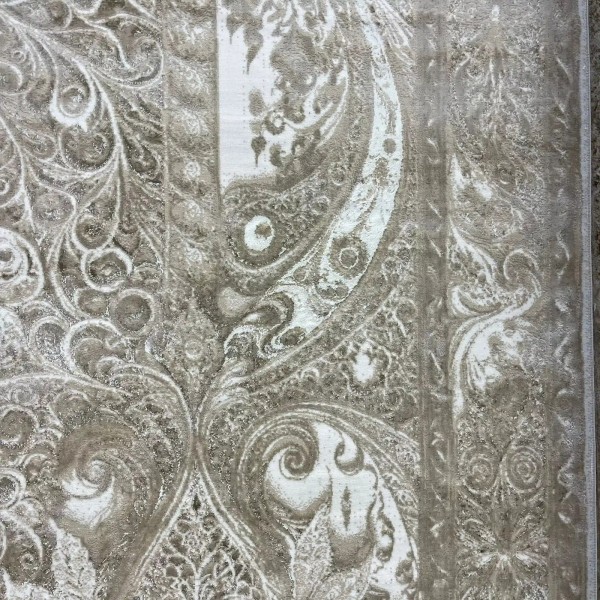 New Bohemian Turkish Kashan 3D Carpet 8339B cream Size 100*200