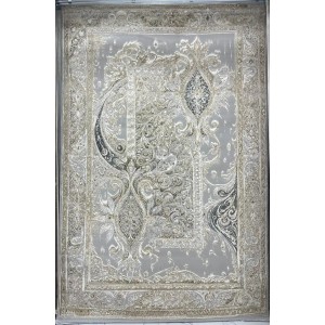 سجاد نيو بوهيمي تركي كاشان ثري دي 8339B رصاصي مقاس 80*150