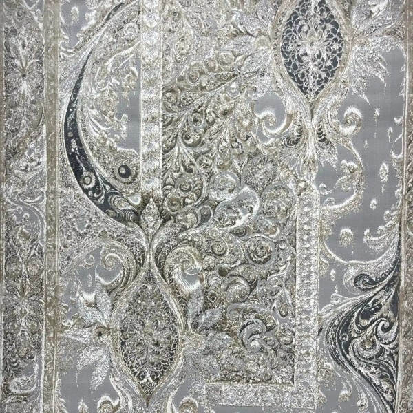 New Bohemian Turkish Kashan 3D Carpet 8339B gray Size 100*300