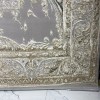 New Bohemian Turkish Kashan 3D Carpet 8339B gray Size 100*300