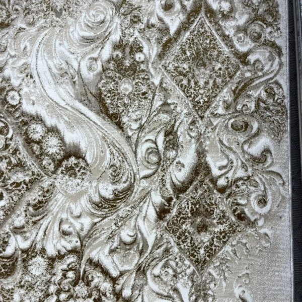 New Bohemian Turkish Kashan 3D Carpet 8555A beige Size 80*150