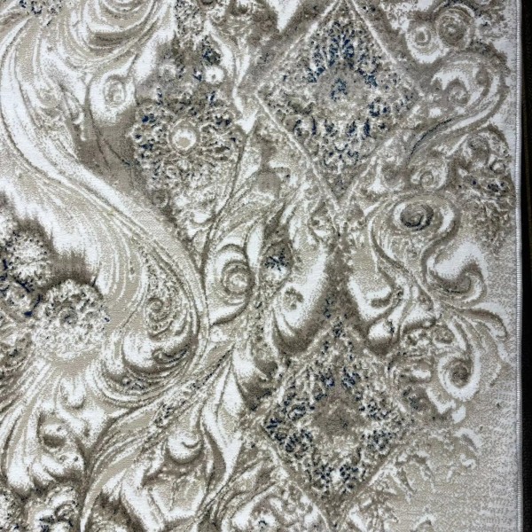 New Bohemian Turkish Kashan 3D Carpet 8555A blue Size 250*350