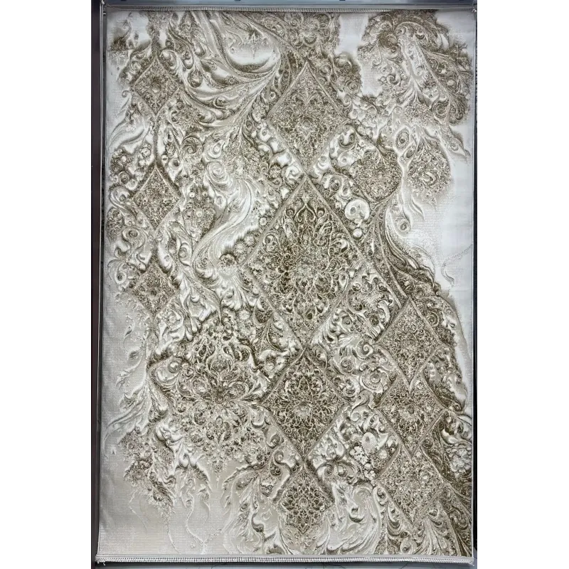 سجاد نيو بوهيمي تركي كاشان ثري دي 8555A كريم مقاس 200*300