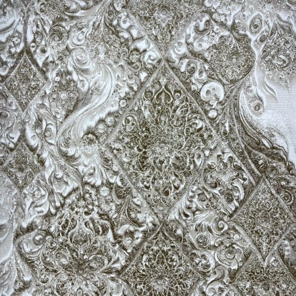 New Bohemian Turkish Kashan 3D Carpet 8555A cream Size 100*300