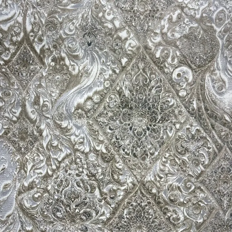 New Bohemian Turkish Kashan 3D Carpet 8555A gray Size 80*150