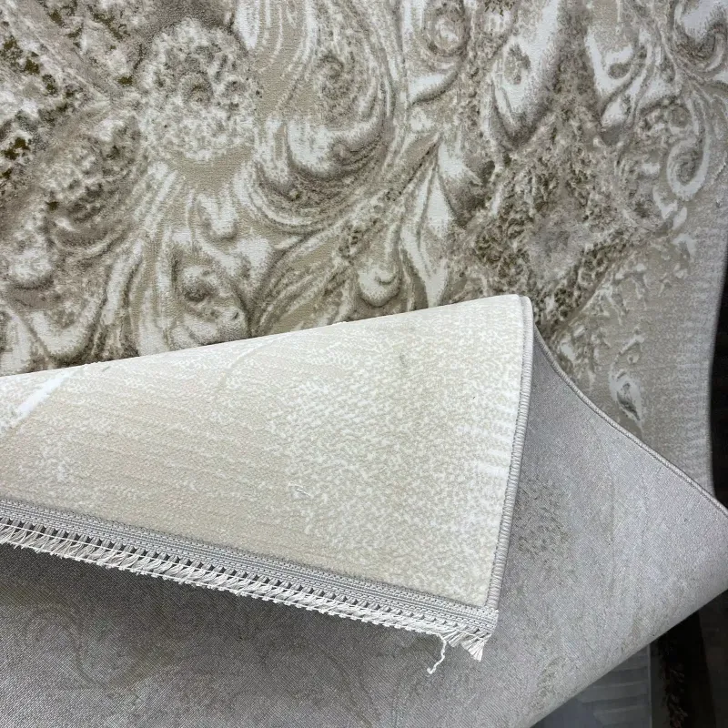 سجاد نيو بوهيمي تركي كاشان ثري دي 8555A فيزون مقاس 100*200
