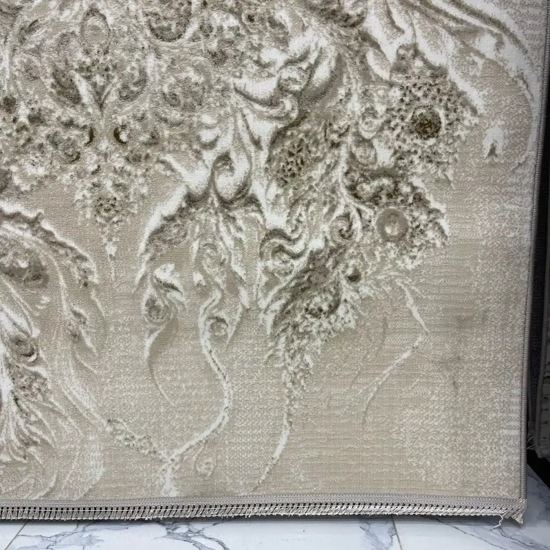 سجاد نيو بوهيمي تركي كاشان ثري دي 8555A فيزون مقاس 100*200