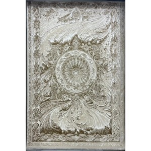 سجاد نيو بوهيمي تركي كاشان ثري دي 8556A بيج مقاس 150*220