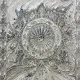 New Bohemian Turkish Kashan 3D Carpet 8556A blue Size 80*150