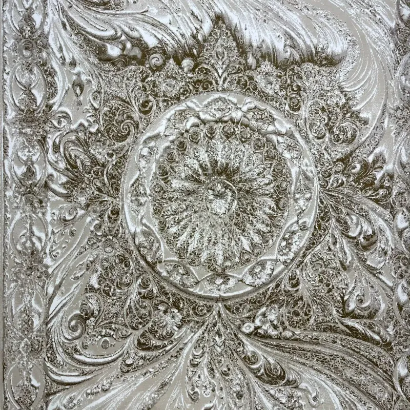 New Bohemian Turkish Kashan 3D Carpet 8556A cream Size 200*300