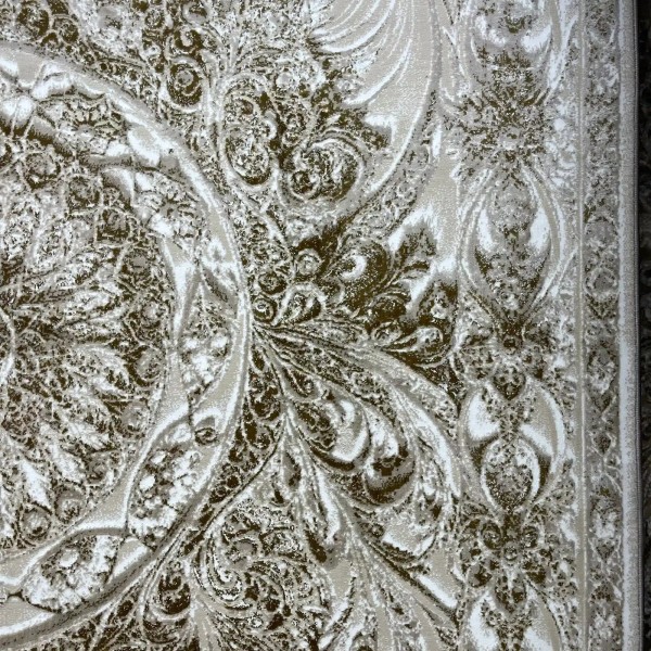 New Bohemian Turkish Kashan 3D Carpet 8556A cream Size 200*300