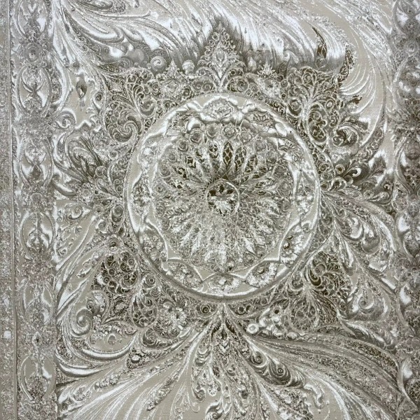 New Bohemian Turkish Kashan 3D Carpet 8556A vizon Size 250*350
