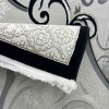 سجاد تركي موناكو P1808 ايفوري اسود مقاس 400*600