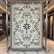 monaco Turkish Rug P1808 IVORYDark sky blue Size 100*300