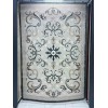 monaco Turkish Rug P1808 IVORYDark sky blue Size 100*300