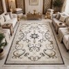 سجاد تركي موناكو P1808 ايفوري رصاصي غامق مقاس 400*600