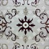 monaco Turkish Rug P1808 IVORY Dark red Size 50*80