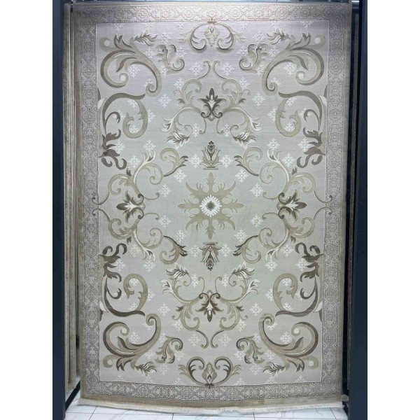 monaco Turkish Rug P1808 IVORY Light beige Size 100*300
