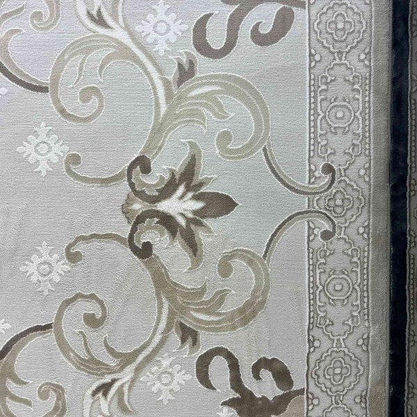 monaco Turkish Rug P1808 IVORY Light beige Size 100*300