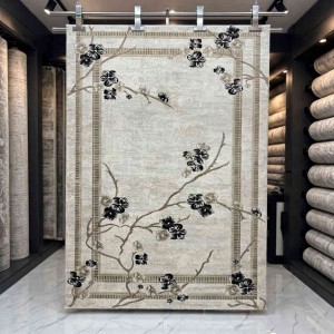 سجاد تركي موناكو P1312 ايفوري اسود مقاس 100*200