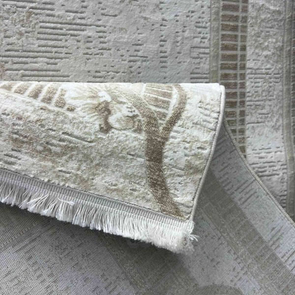 سجاد تركي موناكو P1312 ايفوري سماوي غامق مقاس 400*500