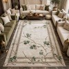 monaco Turkish Rug P1312 IVORY Dark green Size 400*600