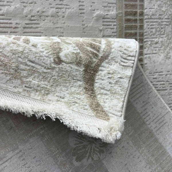 monaco Turkish Rug P1312 IVORY Dark green Size 400*600