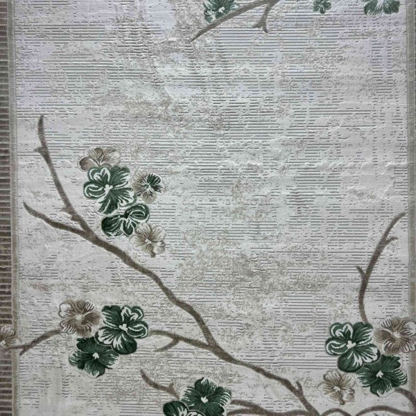 monaco Turkish Rug P1312 IVORY Dark green Size 400*600