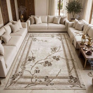 سجاد تركي موناكو P1312 ايفوري بيج فاتح مقاس 80*150