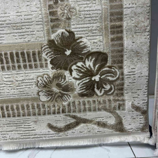 سجاد تركي موناكو P1312 ايفوري بيج فاتح مقاس 80*150