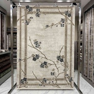 سجاد تركي موناكو P1312 ايفوري رصاصي فاتح مقاس 100*300