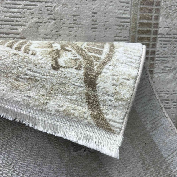 سجاد تركي موناكو P1312 ايفوري رصاصي فاتح مقاس 100*300
