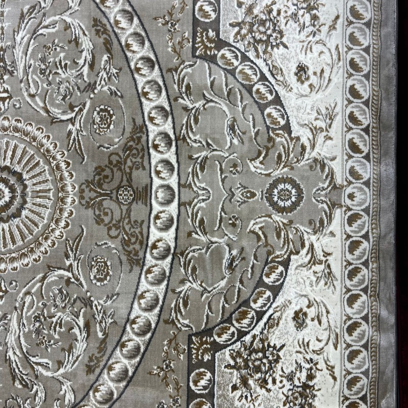 سجاد تركي تبريز كلاسيك سميك 43450F بيج مقاس 150*230