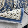 Turkish Tabriz Classic Thick Rug 43450F blue Size 100*300