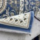Turkish Tabriz Classic Thick Rug 43450F blue Size 80*150
