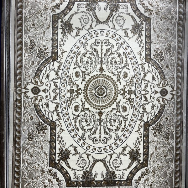 Turkish Tabriz Classic Thick Rug 43450F cream Size 100*400