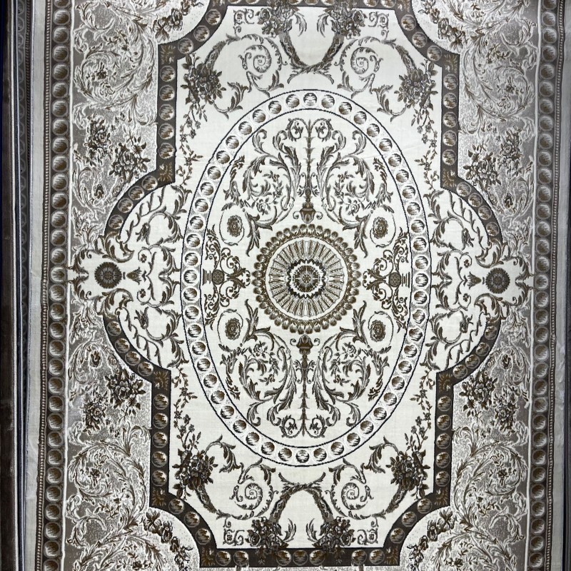 سجاد تركي تبريز كلاسيك سميك 43450F كريم مقاس 500*600