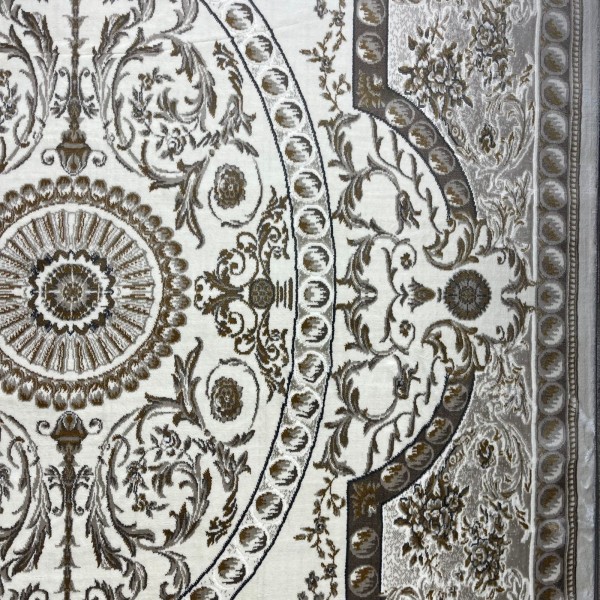 Turkish Tabriz Classic Thick Rug 43450F cream Size 100*400