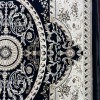 Turkish Tabriz Classic Thick Rug 43450F navy Size 500*700