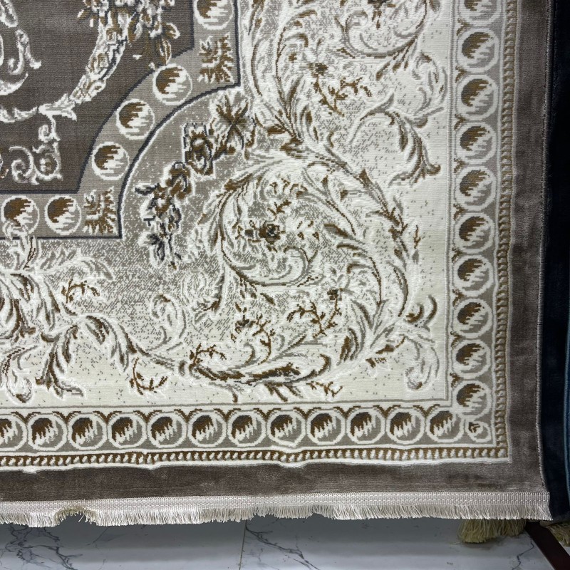 سجاد تركي تبريز كلاسيك سميك 43450F فيزون مقاس 100*400