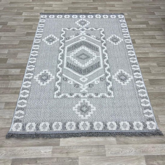 Majid set of four Turkish burlap rugs NF54A cream leadsize 150*220+120*170+80*200+80*100