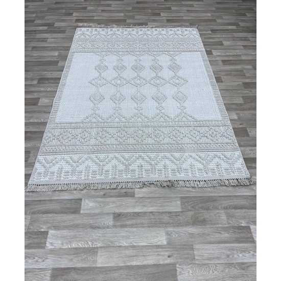 سجاد خيش ركان تركي NF85A بيج بيج مقاس 250*350