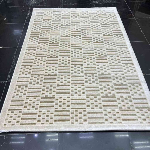 Turkish carpet silk 1992 cream size 50*80