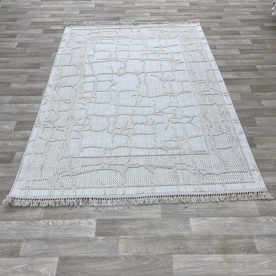 Turkish burlap carpet NF72A Beige Beige size 80*200