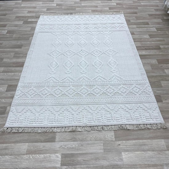 Turkish burlap carpet NF85A cream size 100*300