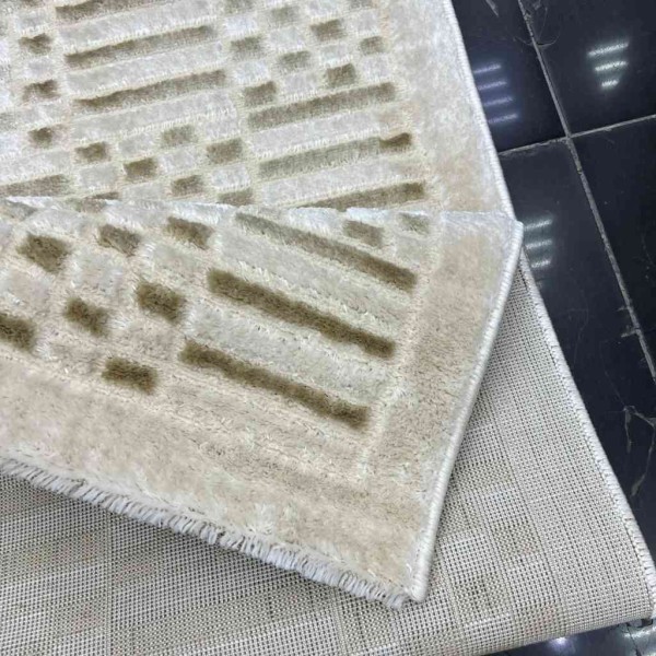 Turkish carpet silk 1992 cream size 50*80