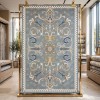 SARAY Turkish Rug Korean OZ723B BLUE - 250x350 cm Majlis Carpet