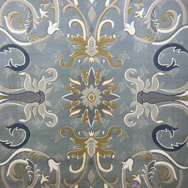 SARAY Turkish Rug Korean OZ723B BLUE - 250x350 cm Majlis Carpet
